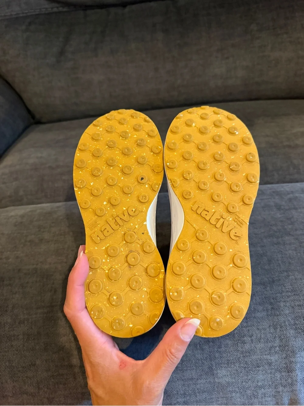 Native White Slip-On Perforated Sneakers